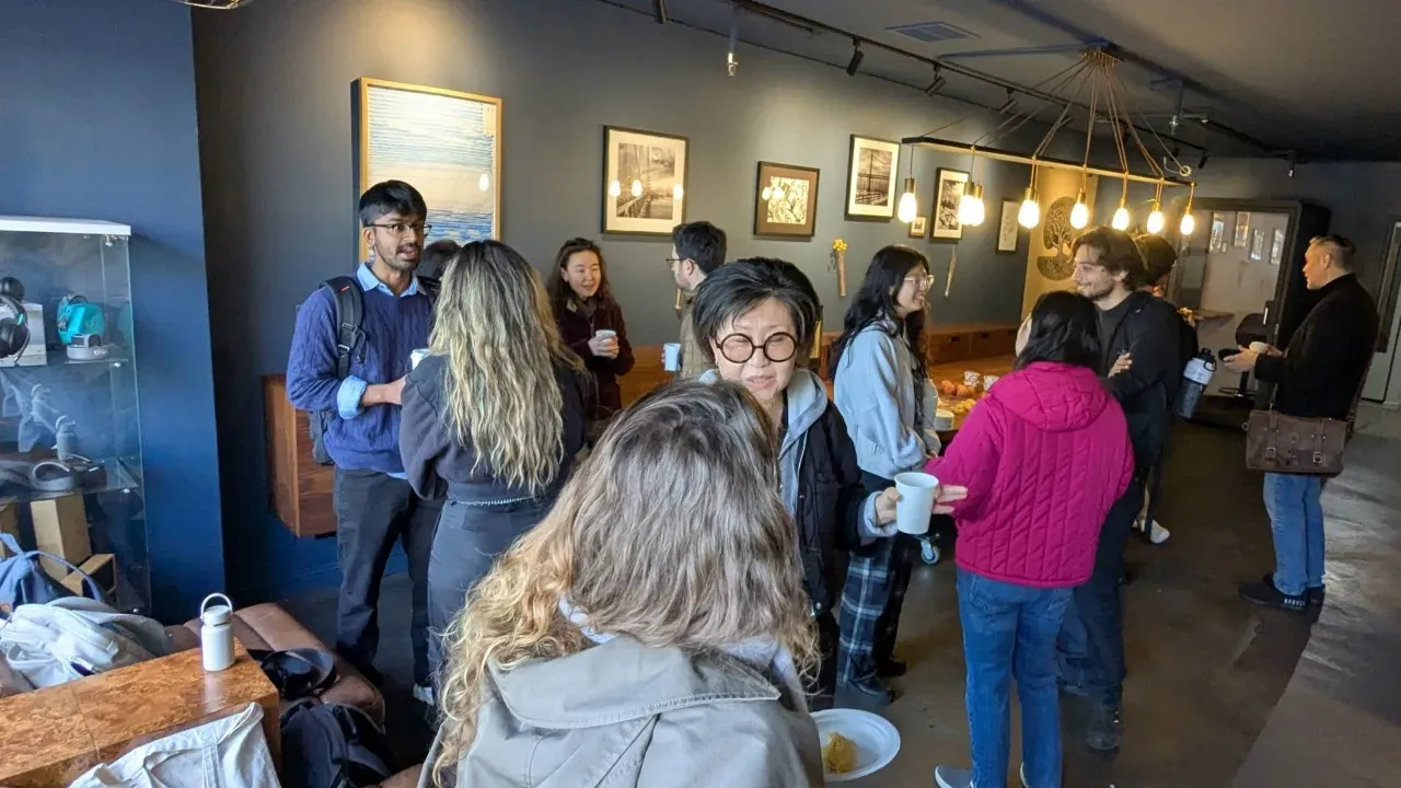 Participants at the first AI for Education Build in San Francisco