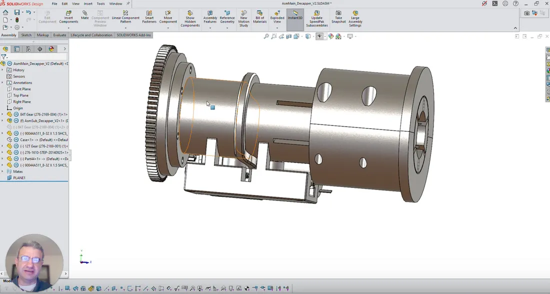 Dale’s T75 flask-decapping design in SolidWorks